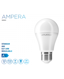 Lámpara Standar A60 E27 10W Regulable Serie Ampera 2