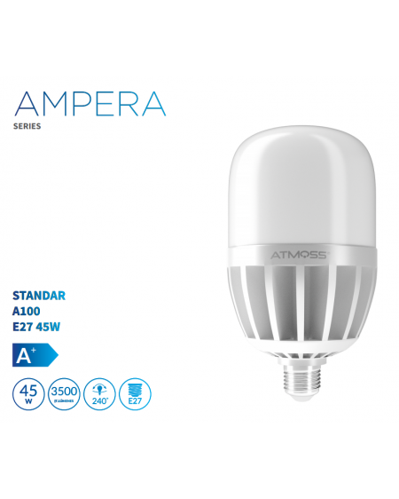 Lámpara Standar A100 E27 45W Serie Ampera