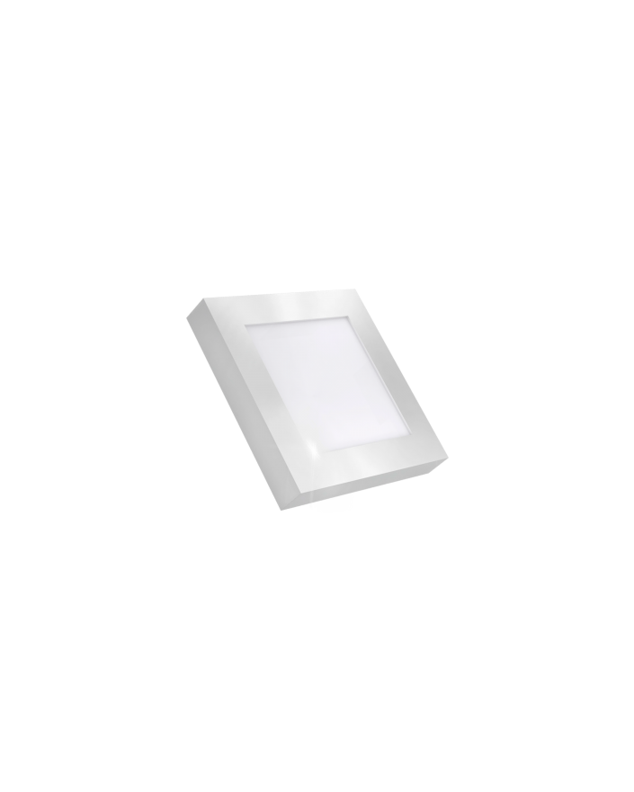 Downlight LED Cuadrado de Superficie Blanco 18W Luz Neutra