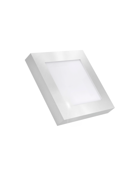 Downlight LED Cuadrado de Superficie Blanco 18W Luz Neutra Downlight LED Cuadrado de Superficie Blanco 18W Luz Neutra