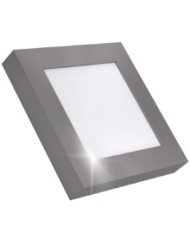 Downlight LED Cuadrado de Superficie Cromo 18W Luz Neutra 2