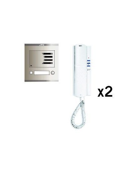 Kit portero electronico analógico Auta para 2 viviendas Kit portero electronico analógico Auta para 2 viviendas