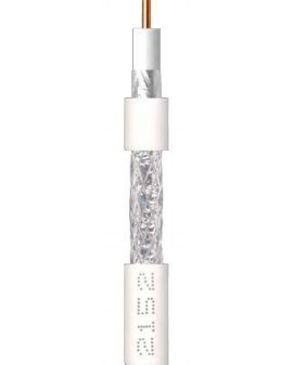 Cable Coaxial PVC Ø 6,6 mm Blanco 20 m 2