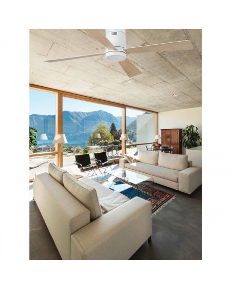 Ventilador Timor Blanco-Arce 4 aspas