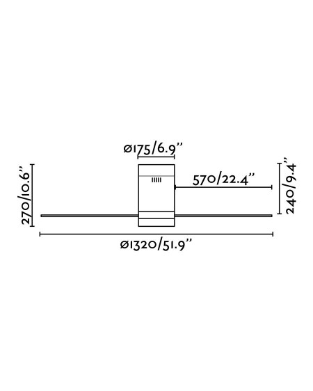Ventilador Timor Blanco-Arce 4 aspas