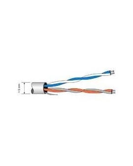 Cable telefonia 2 pares longitud. Bobina 250 m.
